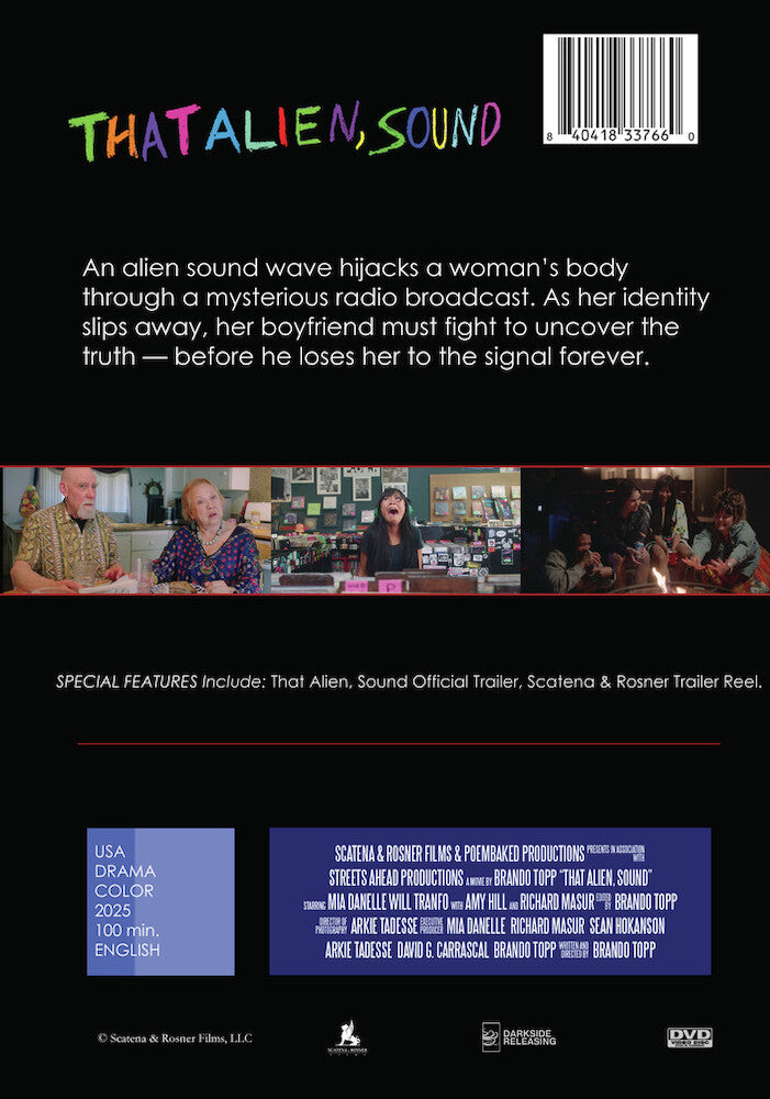that alien, sound - Back Panel - DVD