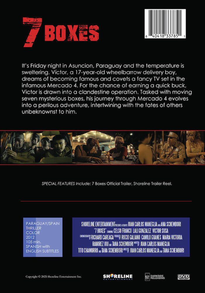7 boxes - Back Panel - DVD