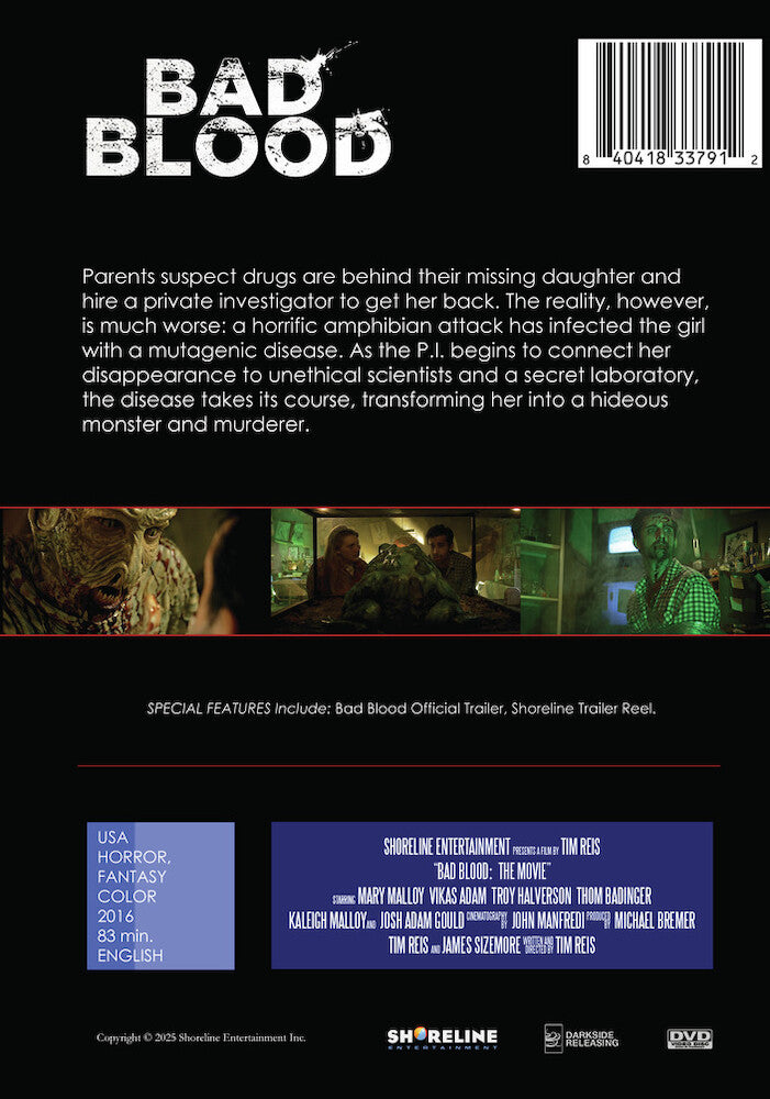 bad blood - Back Panel - DVD