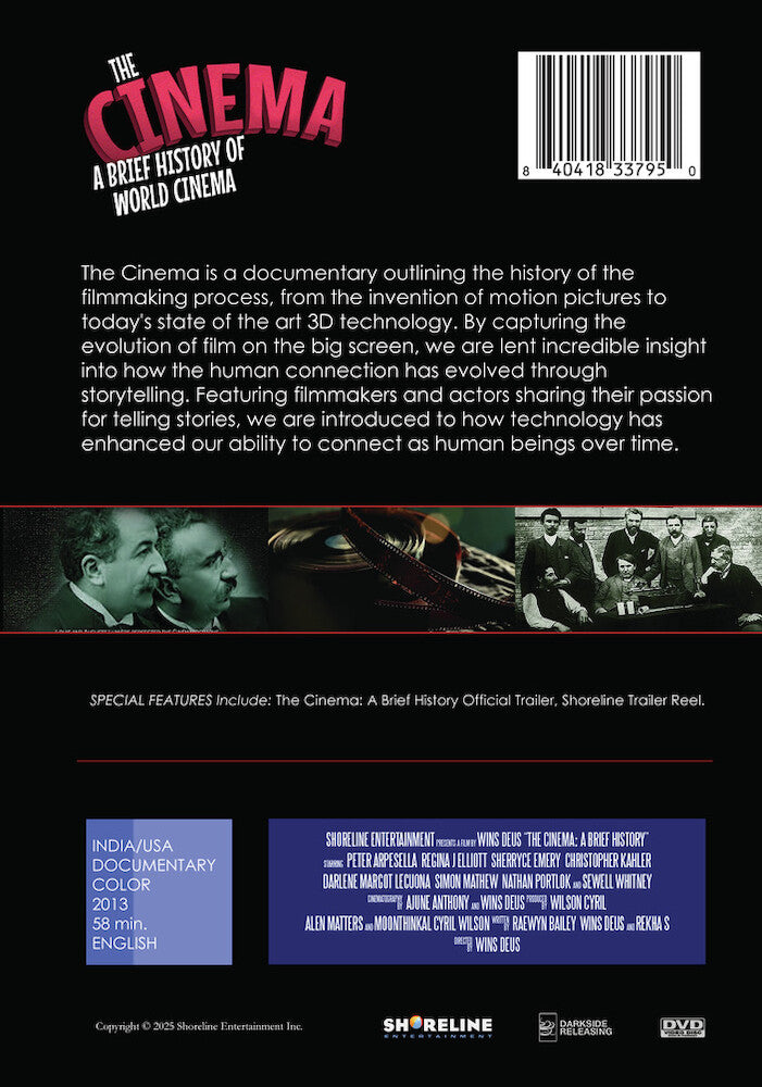 The Cinema: A Brief History - Back Panel - 