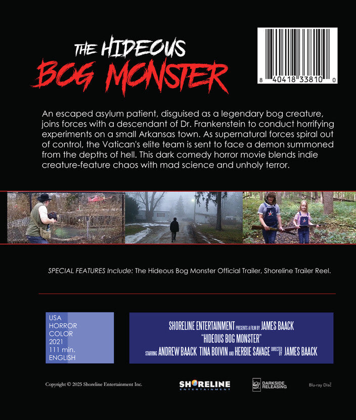 hideous bog monster - Back Panel - Blu-ray