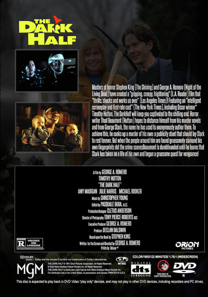 The Dark Half - Back Panel - 