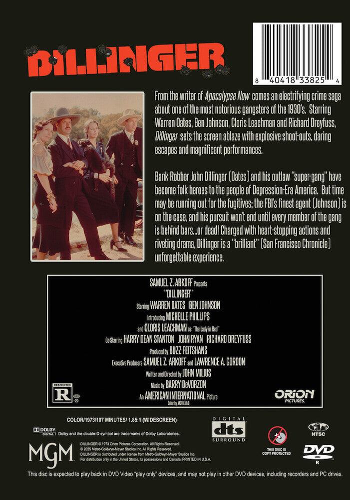 Dillinger - Back Panel - 