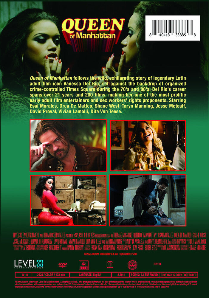 queen of manhattan - Back Panel - DVD