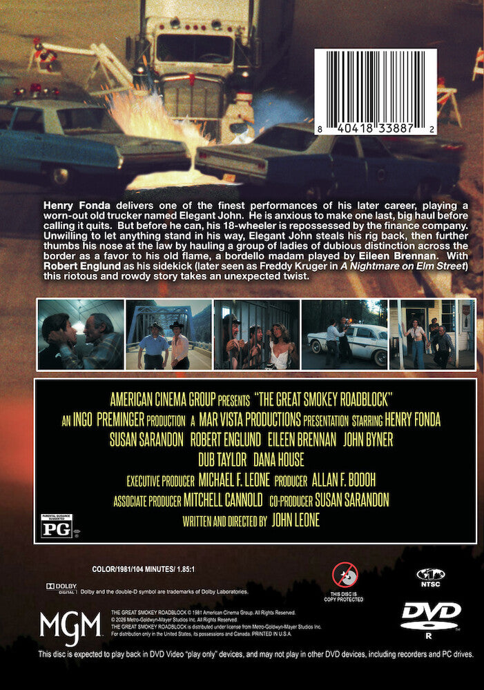 The Great Smokey Roadblock - Back Panel - 