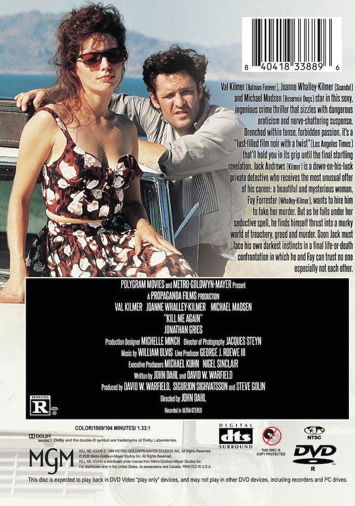 Kill Me Again - Back Panel - 