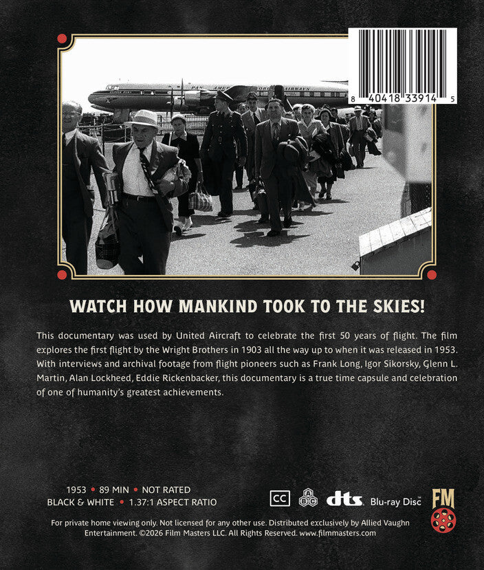 The History of Flight: We Saw It Happen (1953) | Newly Restored Archive Collection - Back Panel - 