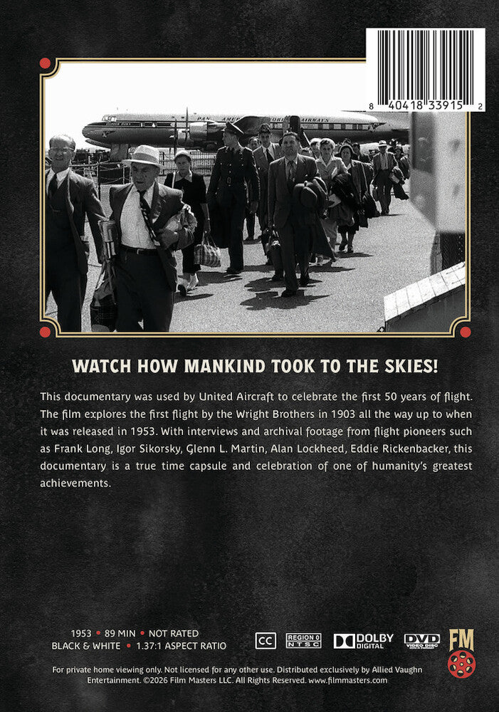 The History of Flight: We Saw It Happen (1953) | Newly Restored Archive Collection - Back Panel - 