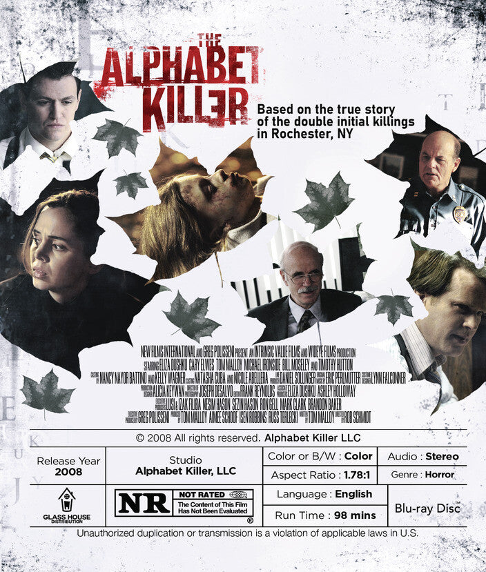 the alphabet killer - Back Panel - Blu-ray