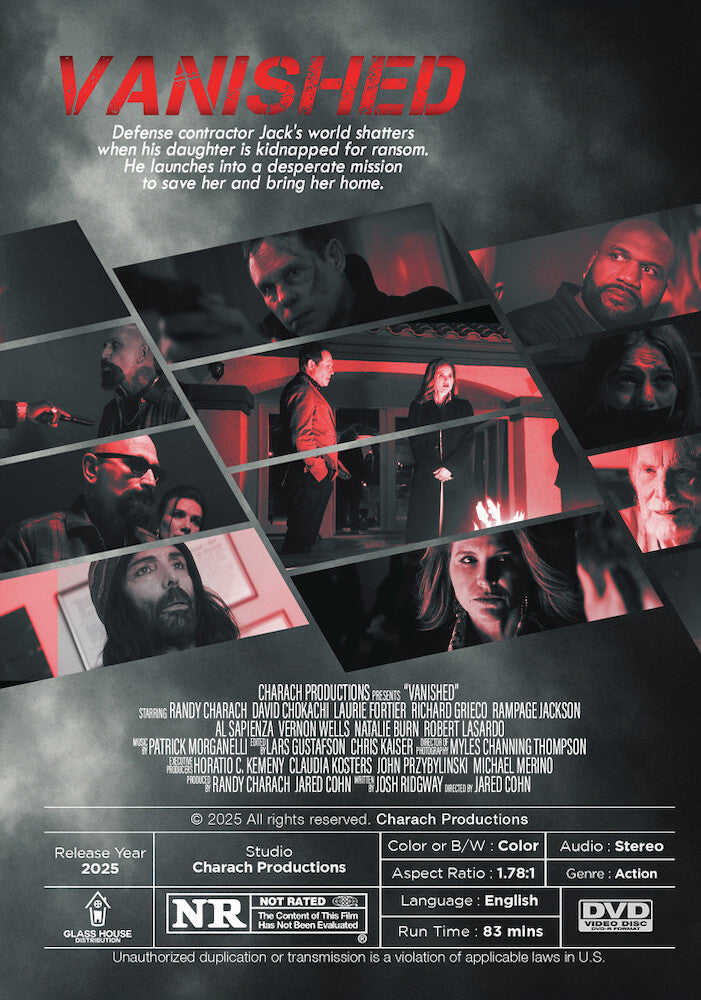 vanished - Back Panel - DVD
