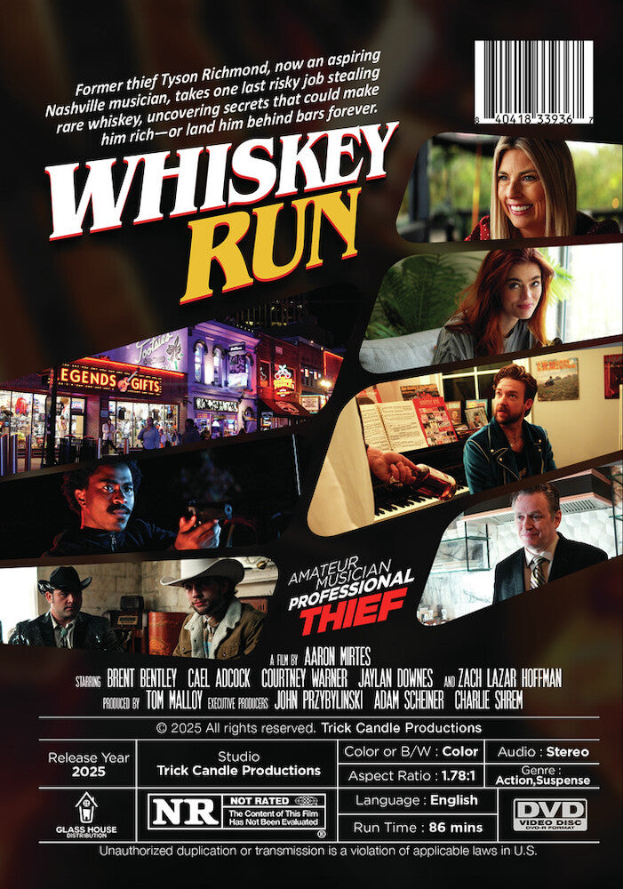 whiskey run - Back Panel - DVD