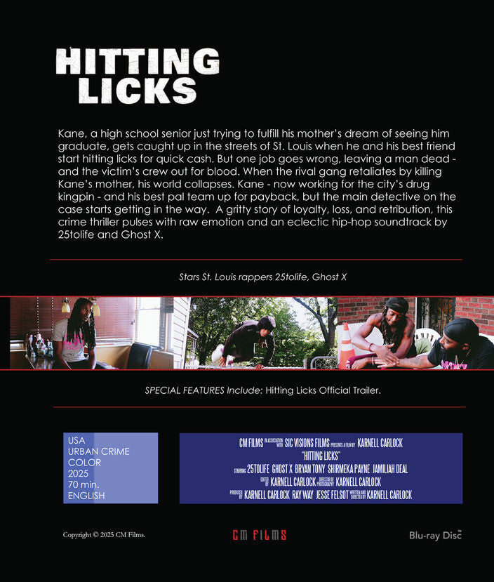 hitting licks - Back Panel - Blu-ray