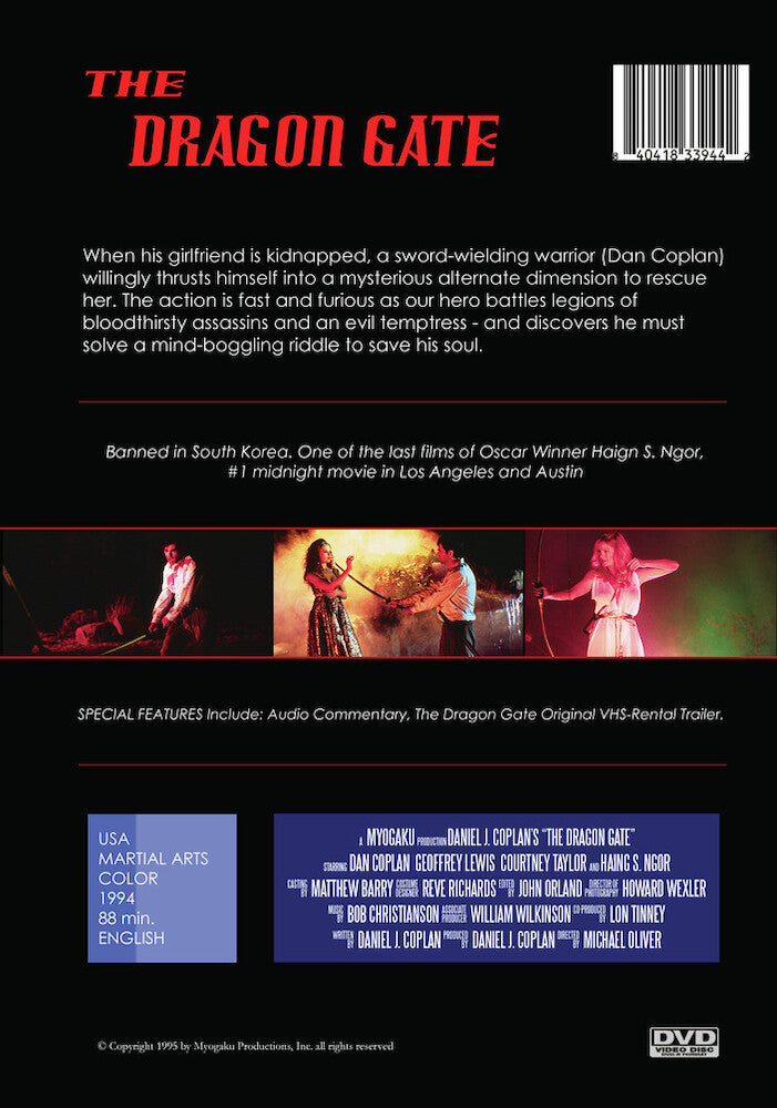 the dragon gate - Back Panel - DVD