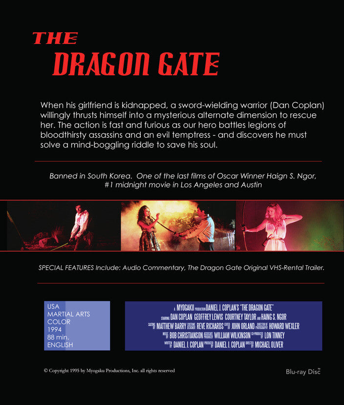the dragon gate - Back Panel - Blu-ray