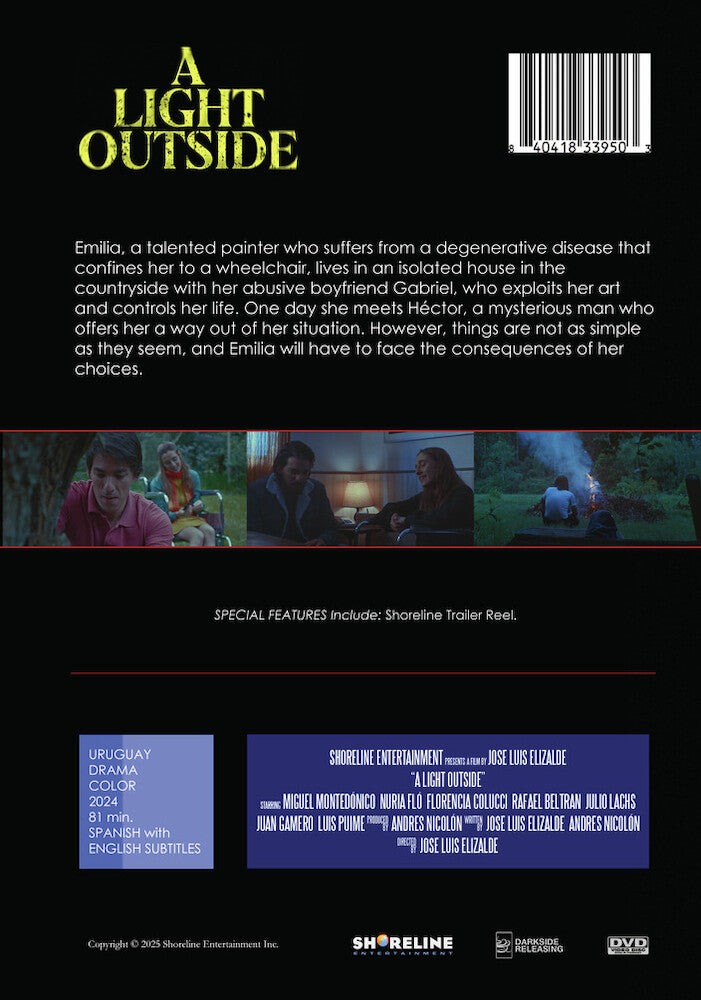 a light outside - Back Panel - DVD