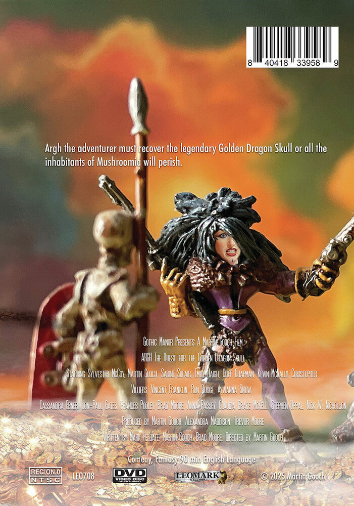 argh: the quest for the golden dragon skull - Back Panel - DVD