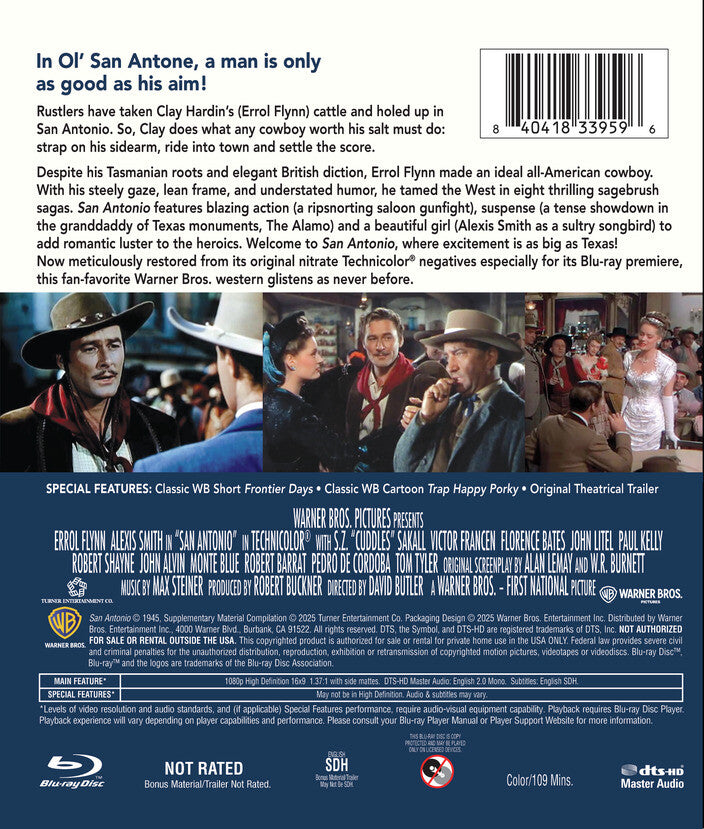 san antonio - Back Panel - Blu-ray