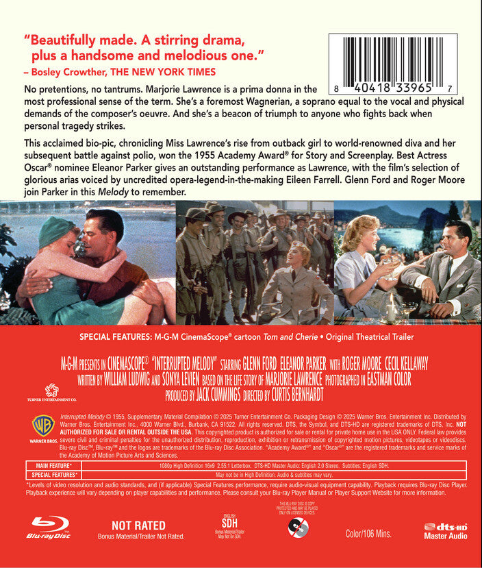 interrupted melody - Back Panel - Blu-ray