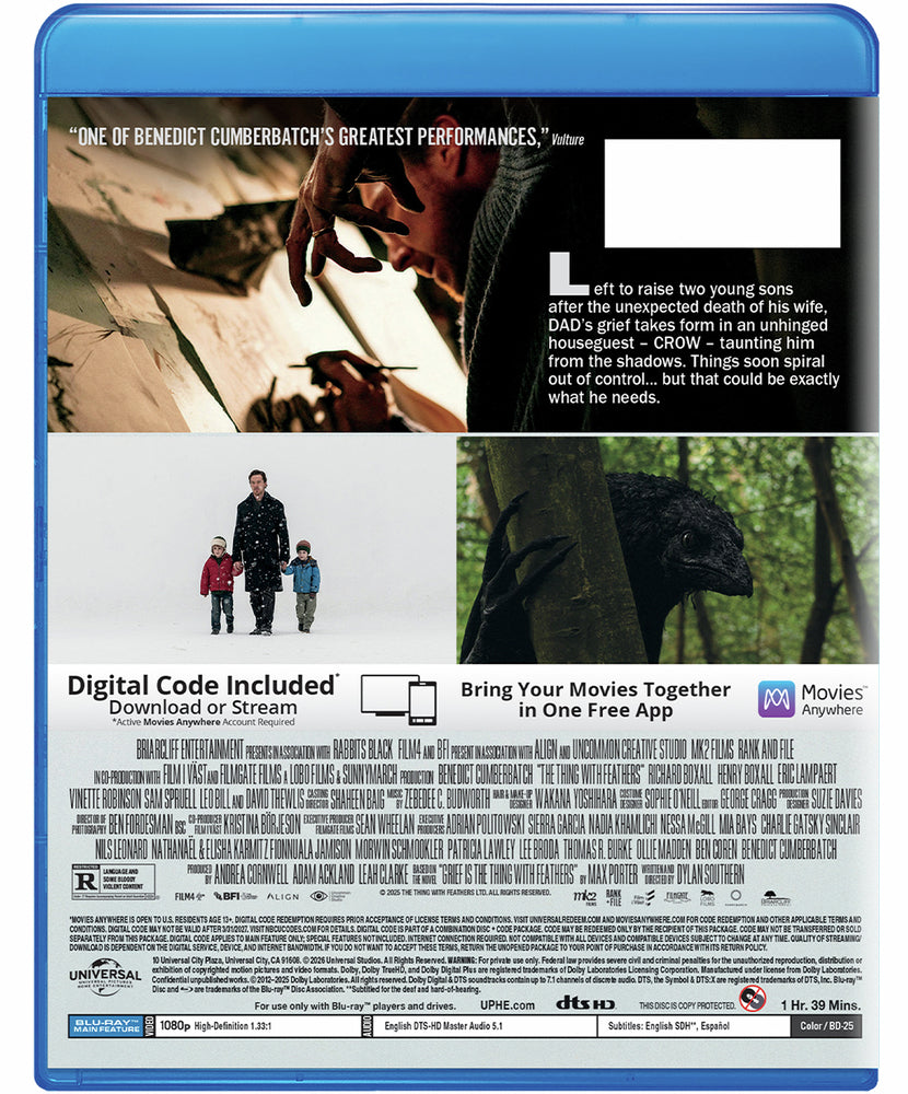 The Thing With Feathers - Back Panel - 