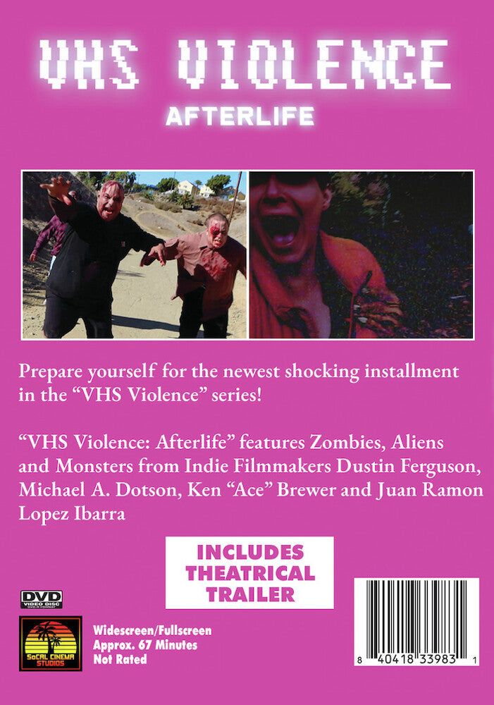VHS Violence: Afterlife - Back Panel - 