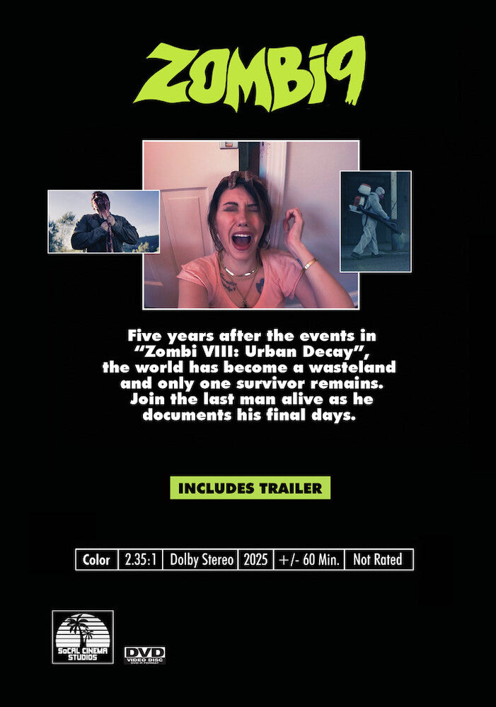 Zombi 9: The Survivor - Back Panel - 