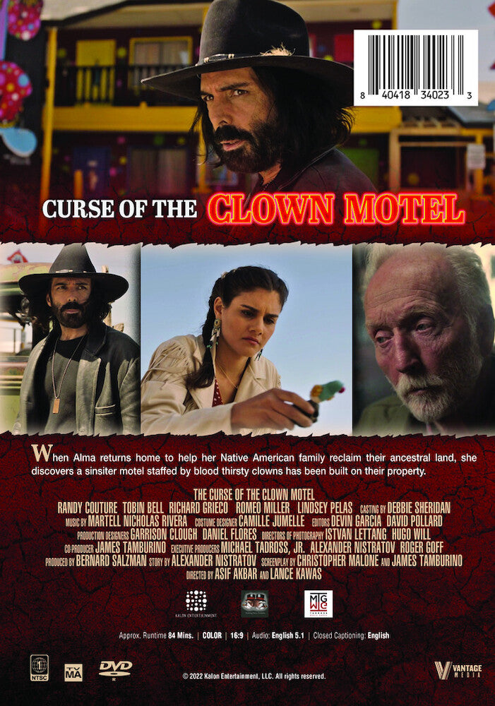 The Curse of the Clown Motel - Back Panel - 
