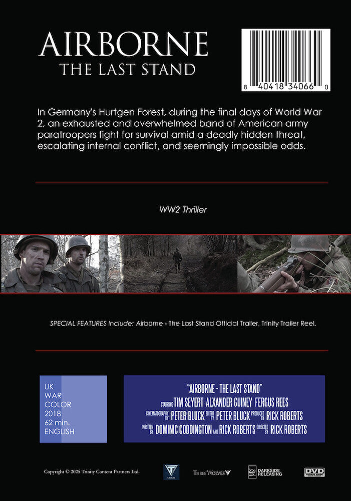 Airborne - The Last Stand - Back Panel - 