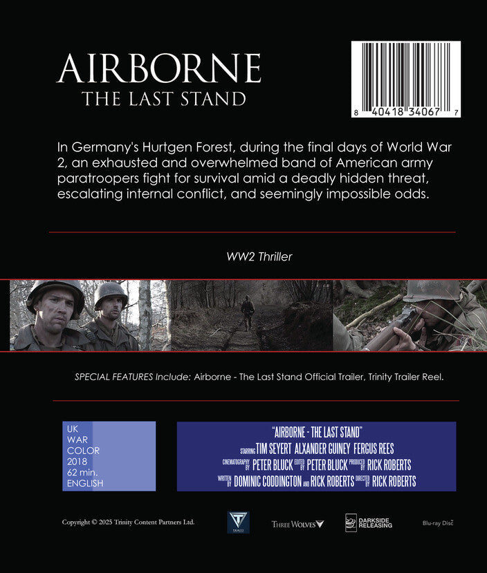 Airborne - The Last Stand - Back Panel - 
