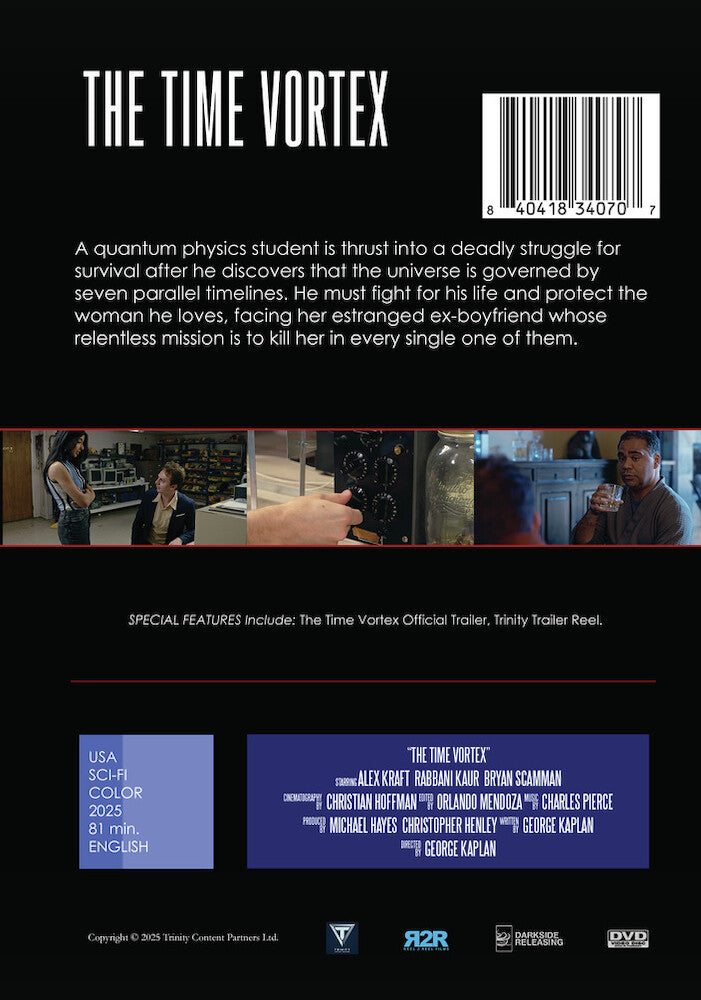 The Time Vortex - Back Panel - 