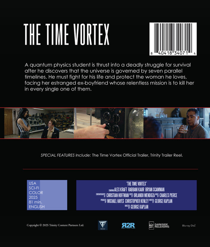 The Time Vortex - Back Panel - 