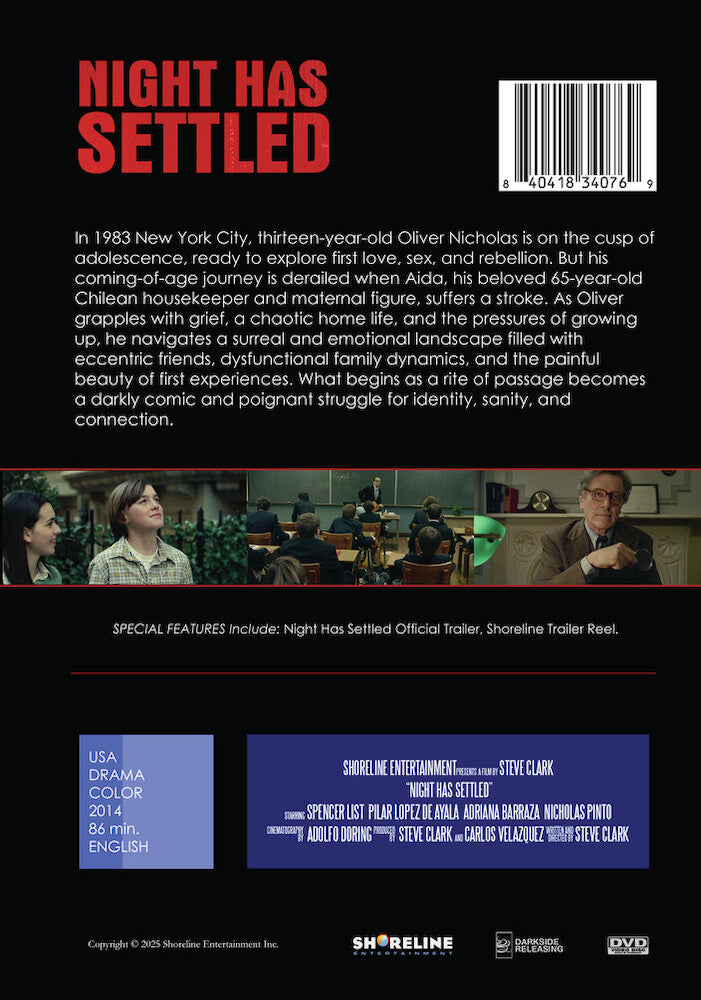 Night Has Settled - Back Panel - 