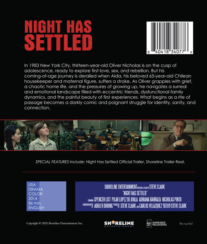 Night Has Settled - Back Panel - 