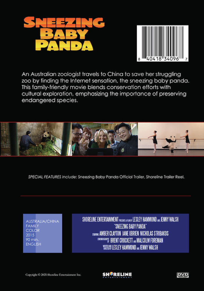 Sneezing Baby Panda - Back Panel - 