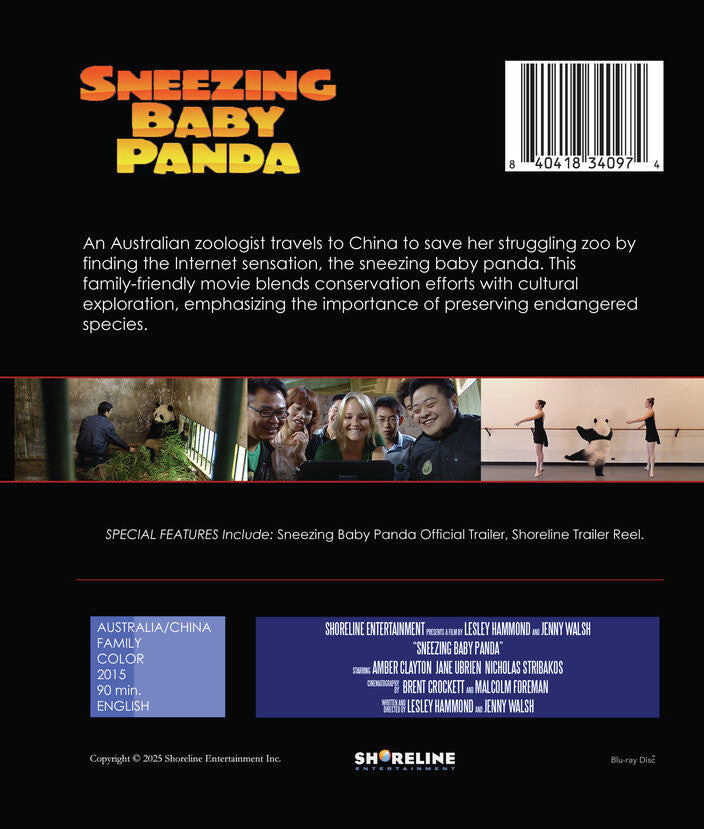 Sneezing Baby Panda - Back Panel - 