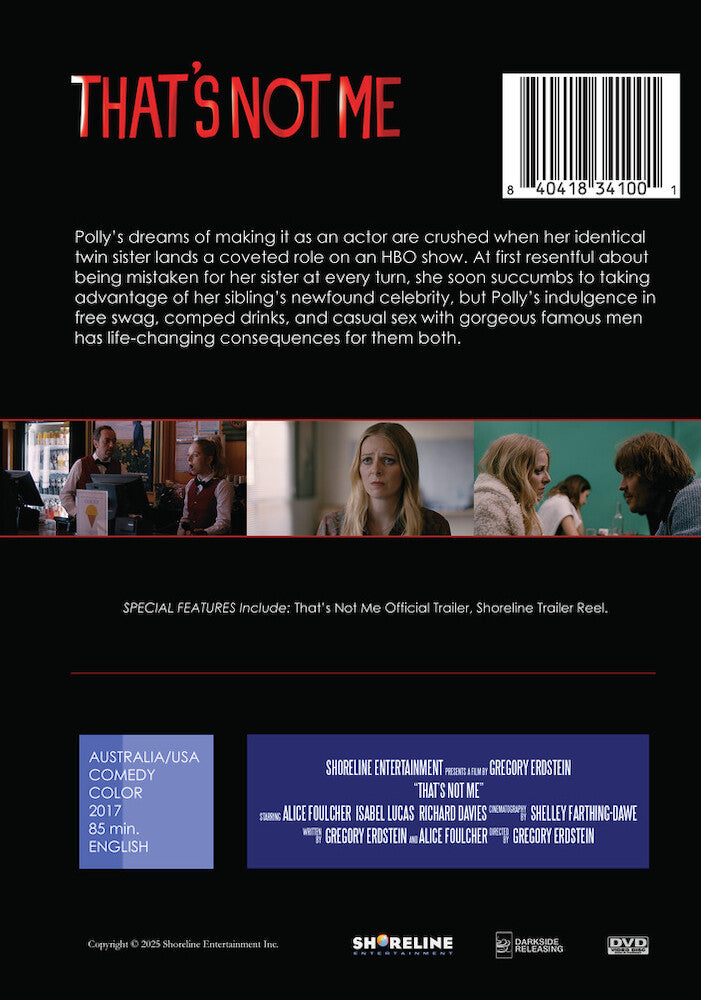 That's Not Me - Back Panel - 