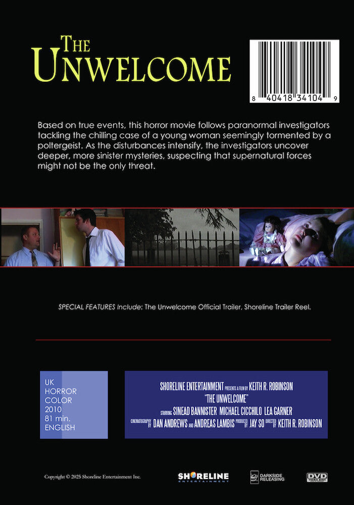 The Unwelcome - Back Panel - 