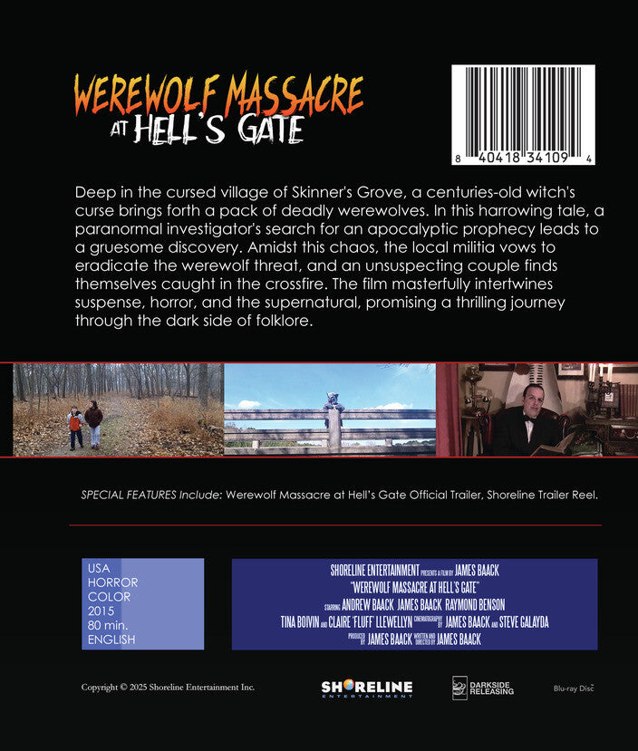 Werewolf Massacre at Hell's Gate - Back Panel - 