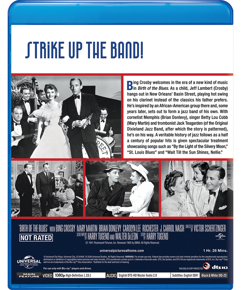 Birth of the Blues - Back Panel - 