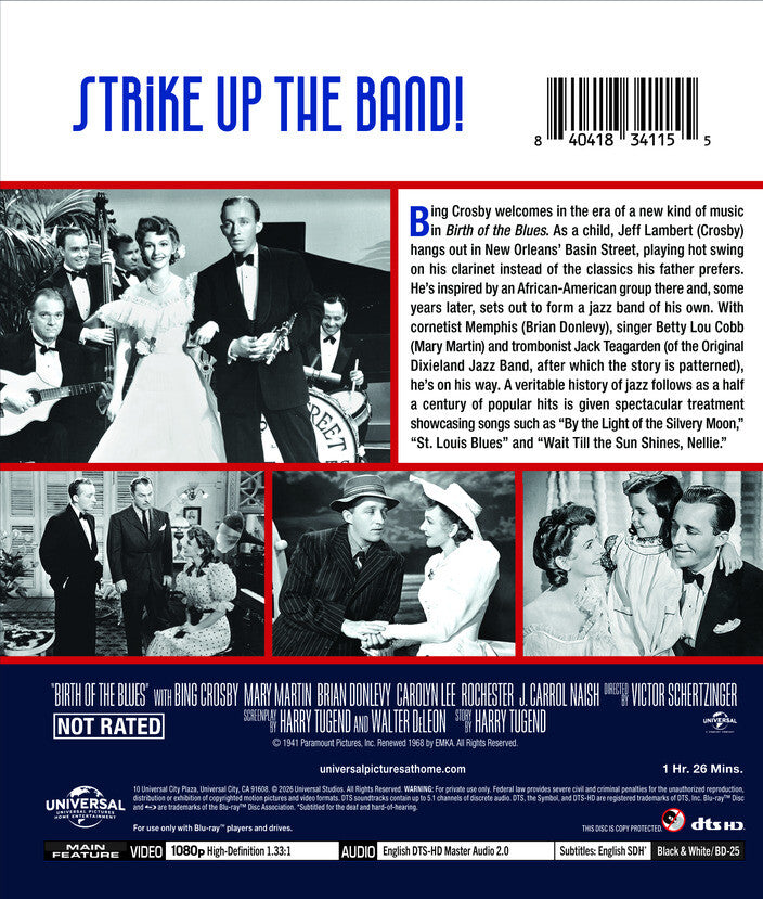 Birth of the Blues - Back Panel - 