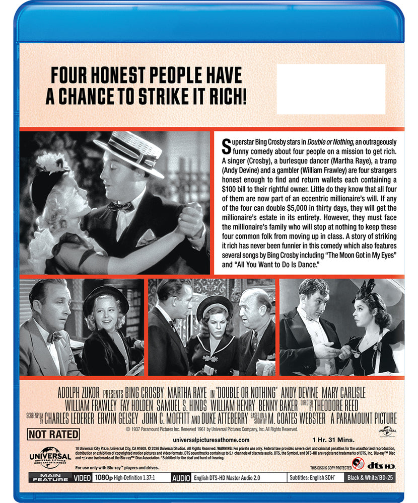 Double or Nothing - Back Panel - 