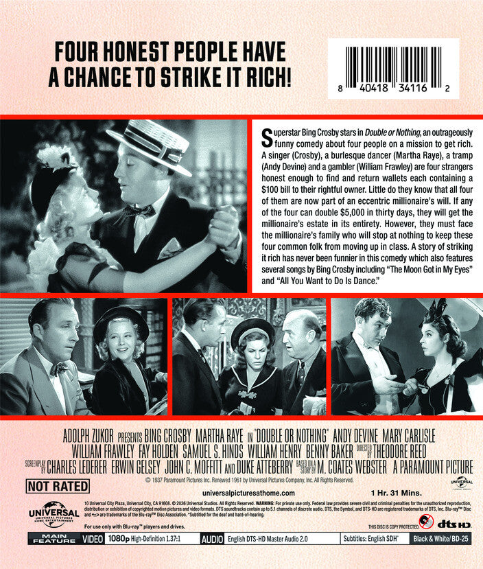 Double or Nothing - Back Panel - 