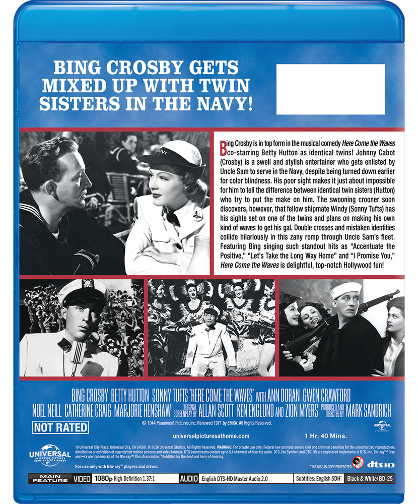 Here Come the Waves - Back Panel - 