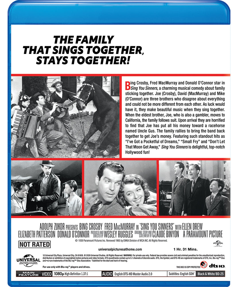 Sing You Sinners - Back Panel - 