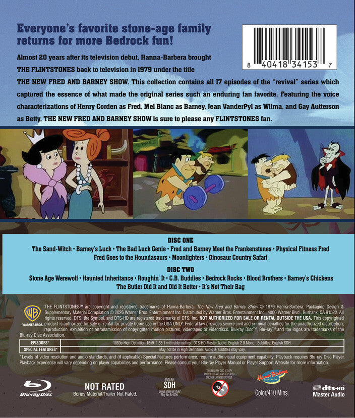 The New Fred and Barney Show: The Complete Series [Blu-ray] - Back Panel - 