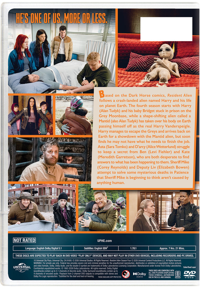 Resident Alien: Season Four - Back Panel - 