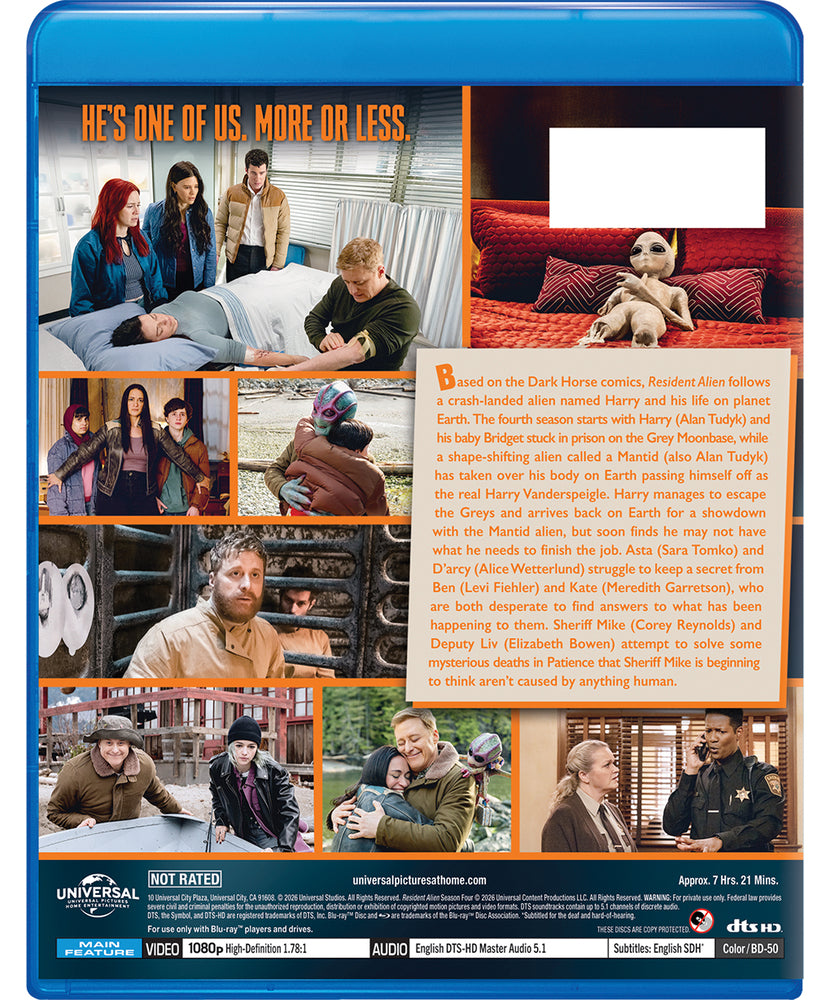 Resident Alien: Season Four - Back Panel - 