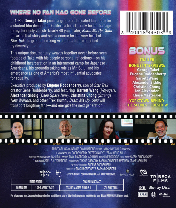 Beam Me Up, Sulu - Back Panel - 