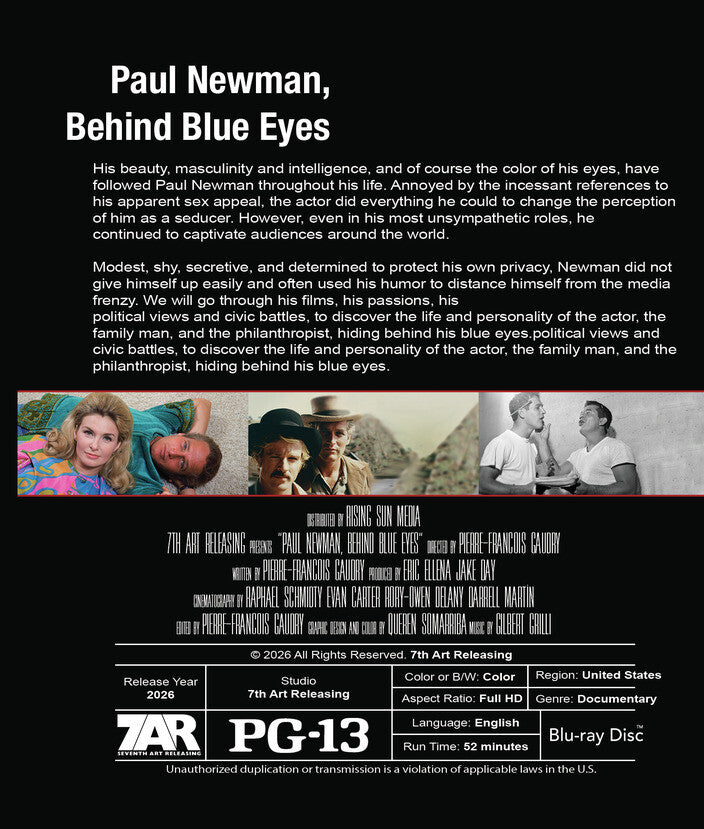 Paul Newman, Behind Blue Eyes - Back Panel - 