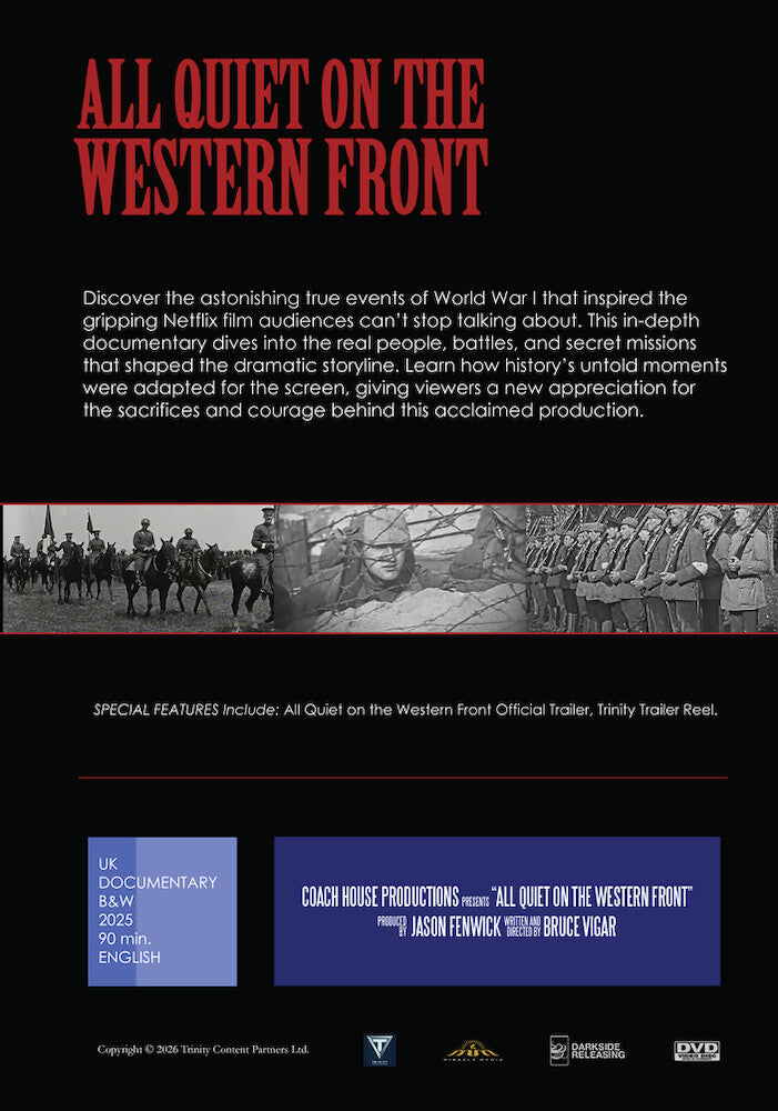 All Quiet on the Western Front - Back Panel - 
