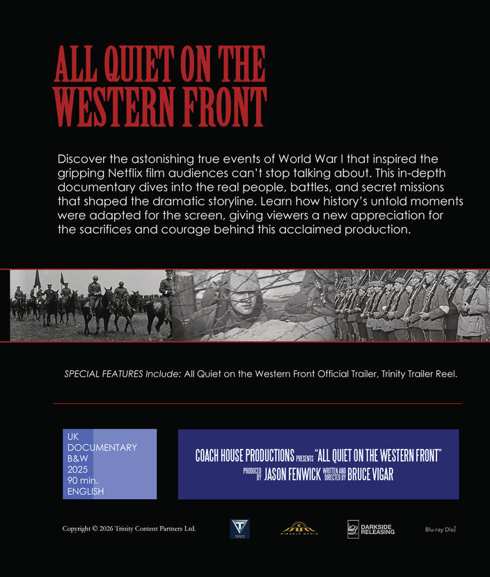 All Quiet on the Western Front - Back Panel - 
